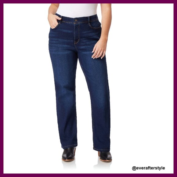 Bootcut Jeans Sculpting Stretch Denim Figure Enhancing Women's Classic